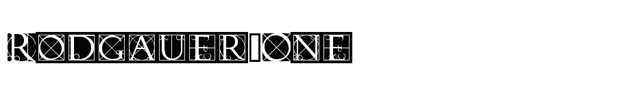 font Rodgauer-One download