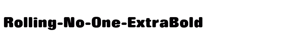 font Rolling-No-One-ExtraBold download