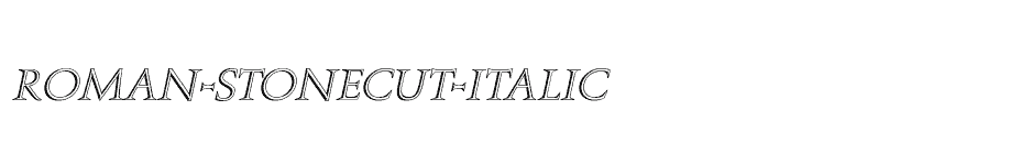 font Roman-Stonecut-Italic download