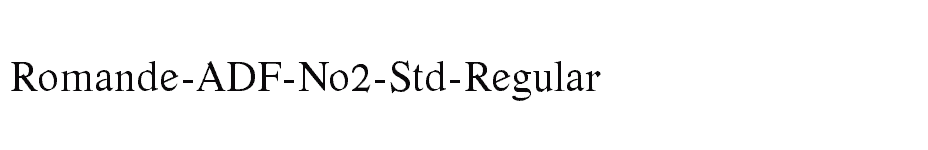 font Romande-ADF-No2-Std-Regular download