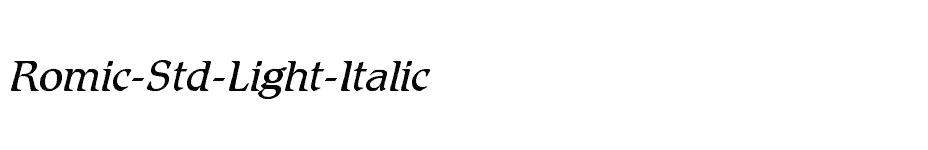 font Romic-Std-Light-Italic download