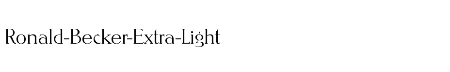 font Ronald-Becker-Extra-Light download