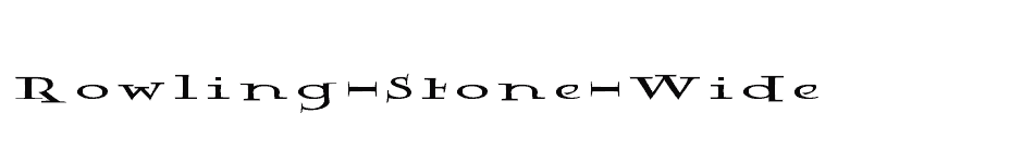 font Rowling-Stone-Wide download