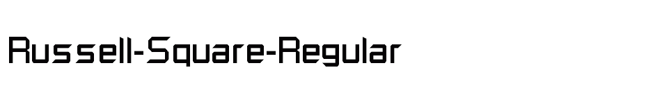 font Russell-Square-Regular download