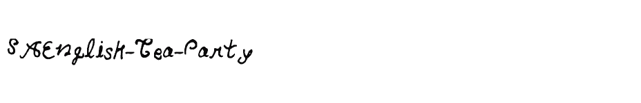 font SAEnglish-Tea-Party download