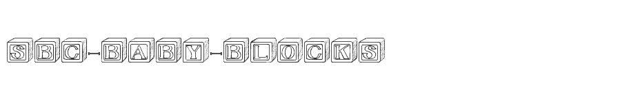 font SBC-Baby-Blocks download