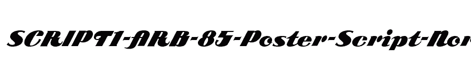 font SCRIPT1-ARB-85-Poster-Script-Normal download