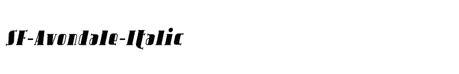 font SF-Avondale-Italic download