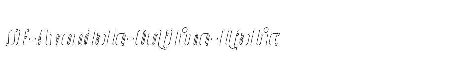 font SF-Avondale-Outline-Italic download