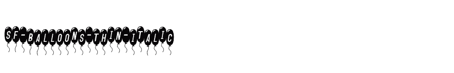 font SF-Balloons-Thin-Italic download