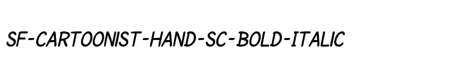 font SF-Cartoonist-Hand-SC-Bold-Italic download