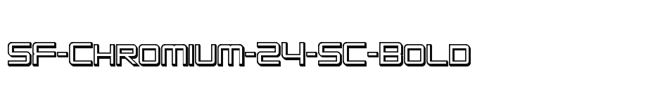 font SF-Chromium-24-SC-Bold download