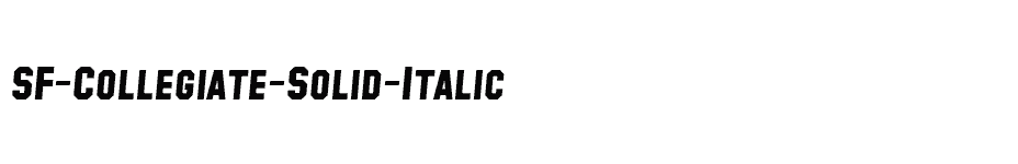 font SF-Collegiate-Solid-Italic download