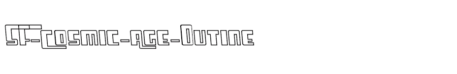 font SF-Cosmic-Age-Outine download