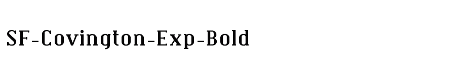 font SF-Covington-Exp-Bold download