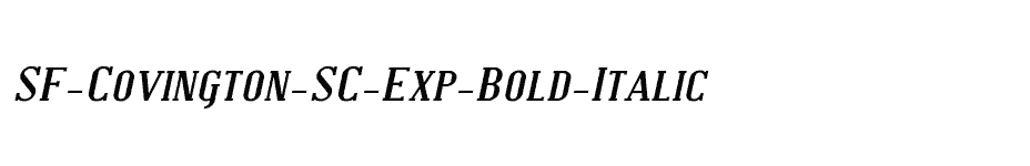 font SF-Covington-SC-Exp-Bold-Italic download