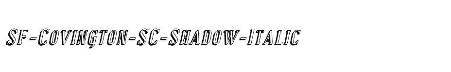 font SF-Covington-SC-Shadow-Italic download