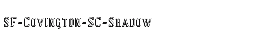 font SF-Covington-SC-Shadow download