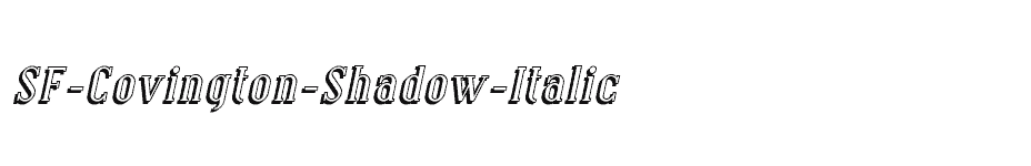 font SF-Covington-Shadow-Italic download