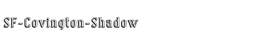 font SF-Covington-Shadow download