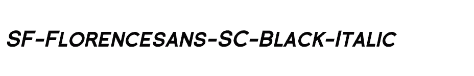 font SF-Florencesans-SC-Black-Italic download