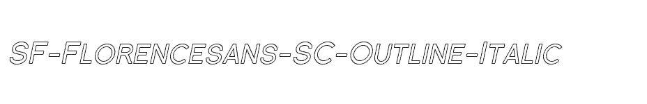 font SF-Florencesans-SC-Outline-Italic download