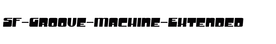 font SF-Groove-Machine-Extended download
