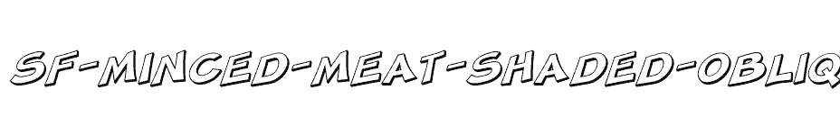 font SF-Minced-Meat-Shaded-Oblique download