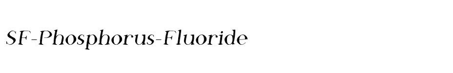 font SF-Phosphorus-Fluoride download