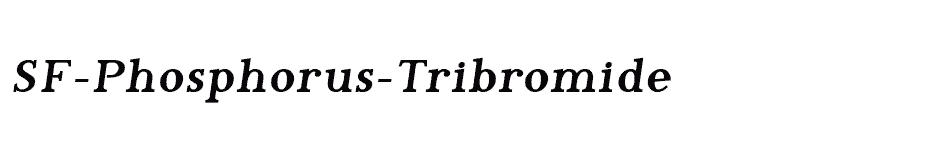 font SF-Phosphorus-Tribromide download