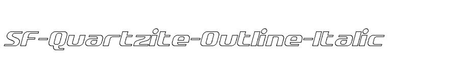 font SF-Quartzite-Outline-Italic download