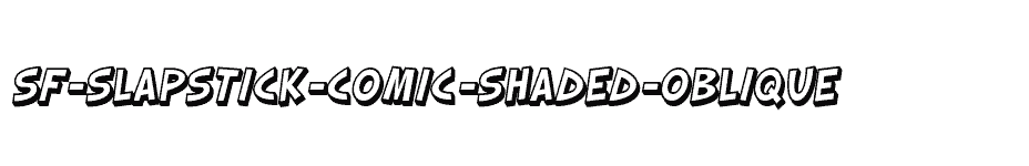 font SF-Slapstick-Comic-Shaded-Oblique download