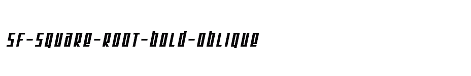 font SF-Square-Root-Bold-Oblique download