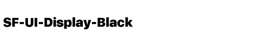 font SF-UI-Display-Black download