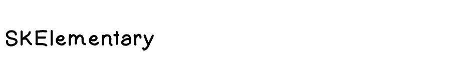 font SKElementary download