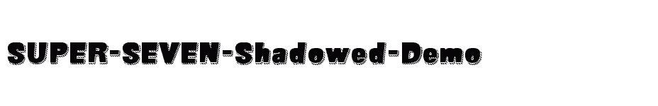 font SUPER-SEVEN-Shadowed-Demo download