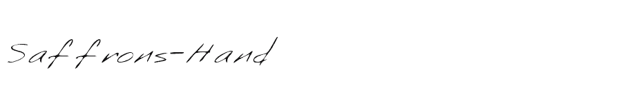 font Saffrons-Hand download