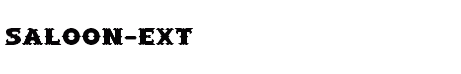 font Saloon-Ext download
