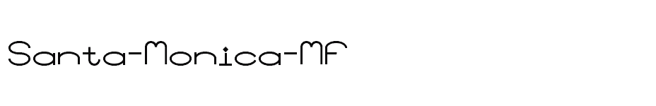 font Santa-Monica-MF download