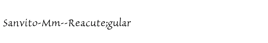 font Sanvito-Mm--Régular download