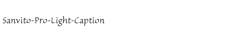 font Sanvito-Pro-Light-Caption download