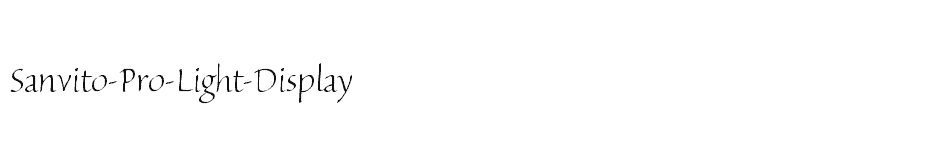 font Sanvito-Pro-Light-Display download