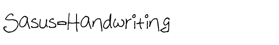 font Sasus-Handwriting download