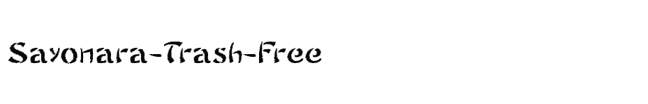 font Sayonara-Trash-Free download