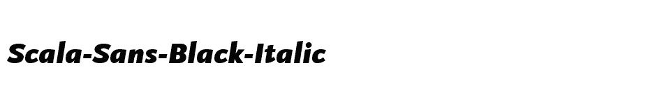 font Scala-Sans-Black-Italic download