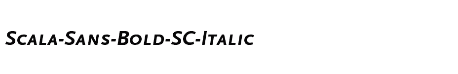 font Scala-Sans-Bold-SC-Italic download