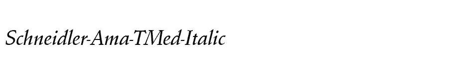font Schneidler-Ama-TMed-Italic download