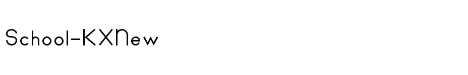 font School-KXNew download