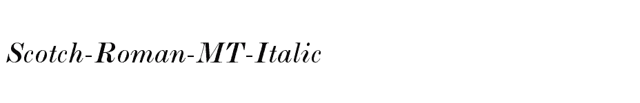 font Scotch-Roman-MT-Italic download