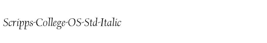 font Scripps-College-OS-Std-Italic download